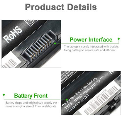 J1KND Replacement Laptop Battery 11.1V 48Wh for Dell Inspiron | Compatible with N7010 N7110 N5010 N5110 N5030 N5040 N5050 3520 N4010 N4110 N4050 M5010 3420 M5030 M5040 M5110