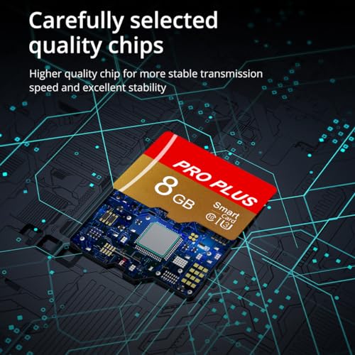 2 Pack TF Card 8GB with Adapter, High Speed Memory Card, UHS-I C10 A1 Memory TF Card for Tablet/Mobile Phone/Camera/Car Audio/Game Console (TF162 Red Gold 8GB) - color: TF162 Red Gold 8GB