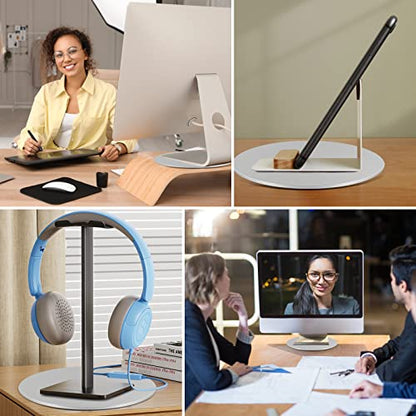 360° Rotation Monitor Swivel Base Computer Screen Monitor Stand | Flat Panel Turntable Rotating Swivel Base for Mac Laptop Potted Plants, Arts Crafts Display Stand