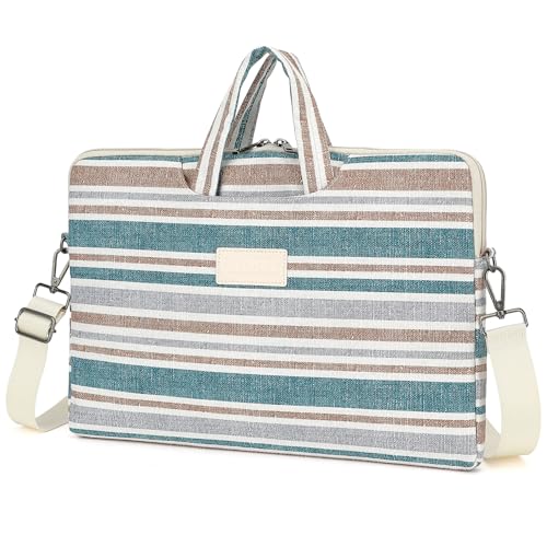 DACHEE Laptop Shoulder Bag for 15 Inch/15.6 Inch Macbook Pro - color: Bohemian Strip(07)