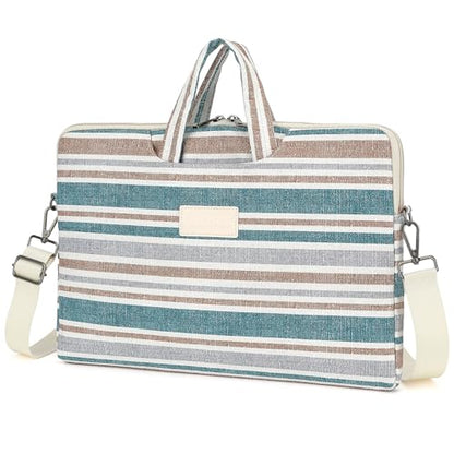 DACHEE Laptop Shoulder Bag for 15 Inch/15.6 Inch Macbook Pro - color: Bohemian Strip(07)