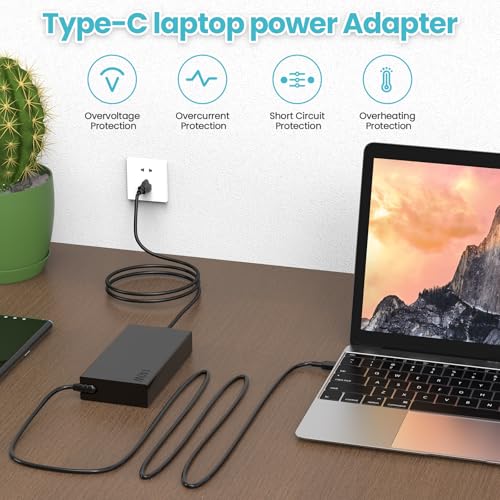 140W Slim USB-C Charger Fit for Lenovo Slim Pro 7/9 | Yoga Pro 7/9/7i/9i Legion 9/Pro 5/5i/7/7i, ThinkPad Z16, Yoga Slim 5/7 Laptops