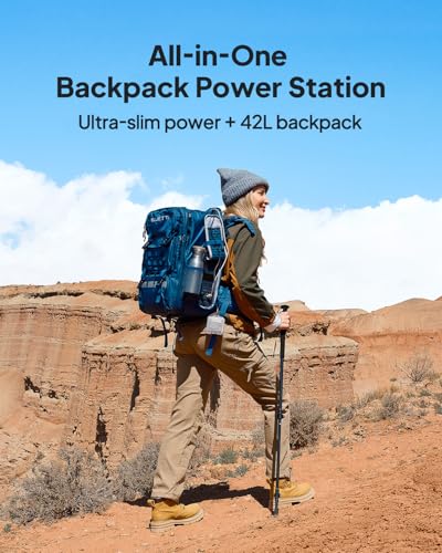 BLUETTI Handsfree 1 Portable Power Station 268Wh 300W LFP (No Backpack) | 5 Output Ports, Solar Generator for Fly，0-80% in 45% Min, World's Slimmest Power Station, for Camping, Drones, Photography - style: BLUETTI Handsfree 1 power station