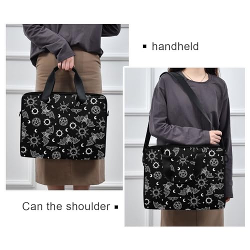 MNSRUU Laptop Bag for 15.6 inch Black Gothic Bats - color: Bat I23263