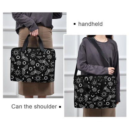 MNSRUU Laptop Bag for 15.6 inch Black Gothic Bats - color: Bat I23263