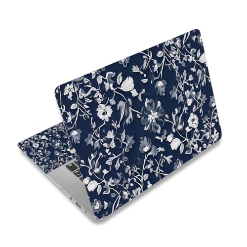DINKY Laptop Notebook Skin Sticker Cover Decal, Fits 12-15.6 inch Laptops, Blue Art Leaf - color: Blue Art Leaf