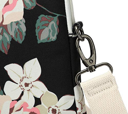 15 inch White Rose Water Resistant Laptop Shoulder Messenger Bag Sleeve Case for MacBook Pro 16 inch and 15 inch-15.6 inch laptop - color: ‎white Rose