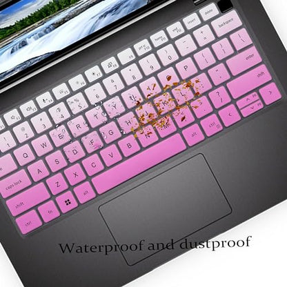 Keyboard Cover Skin for Dell Latitude 5420 5430 5431 7410 7420 7430 7440 7450 9420 9430 14", Dell Latitude 7520 9510 9520 15.6" Laptop Keyboard Protector-OmbrePurlple - color: OmbrePurlple