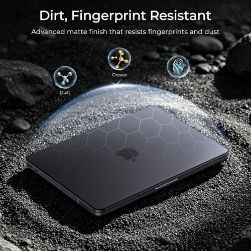 EooCoo for MacBook Neo Case 13 inch 2026, Scratch Resistant, Original Black | 4 in 1 Kit, Durable, Easy Snap-On, Stays New, Model A3404 (A18 Pro Chip) - color: Original Black