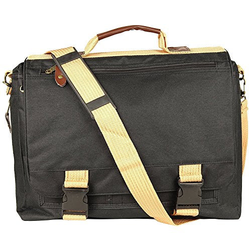Impecgear Expandable Laptop Computer Briefcase Messenger Bag 16.5 Inch (DPFG Black 16") - size: DPFG Black 16"