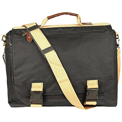 Impecgear Expandable Laptop Computer Briefcase Messenger Bag 16.5 Inch (DPFG Black 16") - size: DPFG Black 16"
