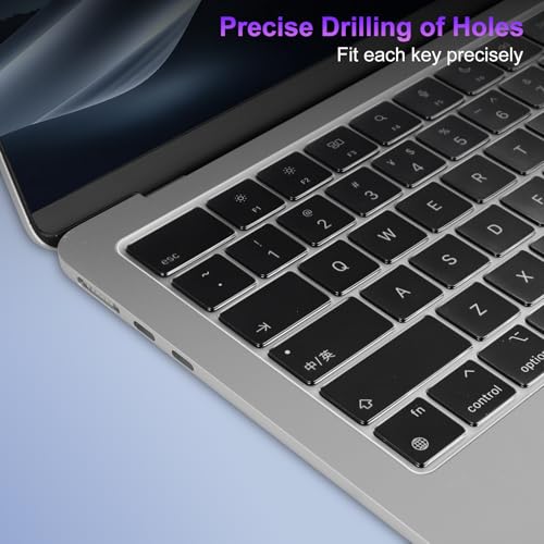MOSISO 2 PCS Keyboard Cover, Keyboard Protector | Compatible with MacBook Neo 13 inch 2026 A18 Pro, MacBook Air 15/Air 13.6 M5 M4 M3 M2/ Pro 14/Pro 16 M5/M4/M3/M2/M1 - color: Clear