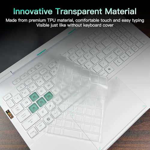 CaseBuy Ultra Thin Keyboard Cover for ASUS TUF Gaming 16" F16(2025) FX608 FX608JH FX608JMR FX608JP FX608LP FX608LM/TUF Gaming 18 A18(2025) FA808UM FA808UH Laptop(NOT for A16 FA607 F16 FX607JV FX607VU)