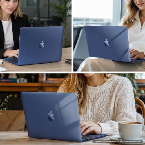 MOSISO Compatible with MacBook Air 13 inch Case M5 2026 M4 M3 M2 2025-2022 | A3449 A3240 A3113 A2681, Scratches-Resistant Protective Hard Shell for MacBook Air 13.6 inch Case, Crystal Midnight - color: Crystal Midnight