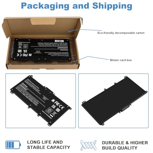 HW03XL L97300-005 Laptop Battery for HP Pavilion 15-EG 15-EH 17-CN 17-CP 15-eg0073cl 15-eg0070wm 15-eh0050wm 17-cn0xxx 17-cn0023dx 17-cn0053cl L96887-421 L96887-AC1 HWO3XL HW03041XL L96887-1D1 41.04Wh - size: 7.6*3.94*0.2inch