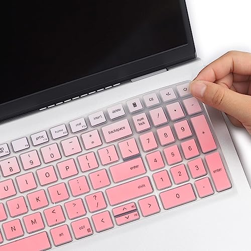 Keyboard Cover for 2026 2025 Dell 16 Plus Laptop DB16250 DB16255 DC16250 16", Dell Inspiron 15 3535 3530 3510 3511 3515 3525 5510 5515 5518, Vostro 3515 3520 3530 3510, Dell Latitude 3520 - color: GPink