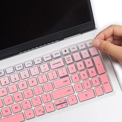 Keyboard Cover for 2026 2025 Dell 16 Plus Laptop DB16250 DB16255 DC16250 16", Dell Inspiron 15 3535 3530 3510 3511 3515 3525 5510 5515 5518, Vostro 3515 3520 3530 3510, Dell Latitude 3520 - color: GPink