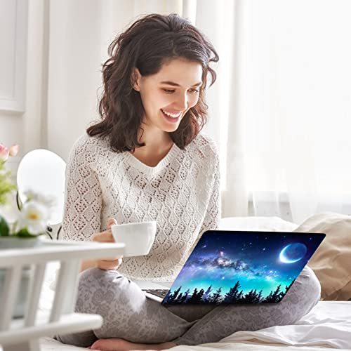 AIMSA Laptop Skin Sticker Decal, 12 13 13.3 14 15 15.4 15.6 inch Laptop Art Decal Protector Notebook Netbook PC 15.6" Universal Vinyl Cover, Forest Moon Sky - color: Forest Moon Sky