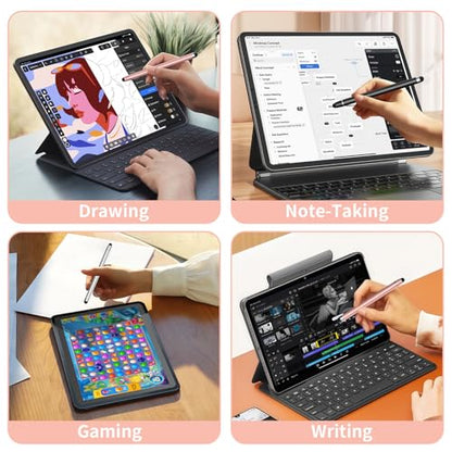 3PCS Stylus Pen for Touchscreen,2-in-1 High Precision Stylus | Stylus Pen for iPad/iPhone/Android/nintendo switch,Tablets and Capacitive Touchscreens,No Need to Connect or Charge