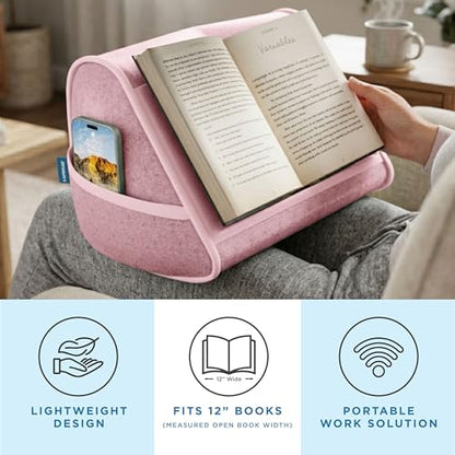 LAPGEAR Book Pillow - Pink, Fits 6" x 9" Books - color: Pink