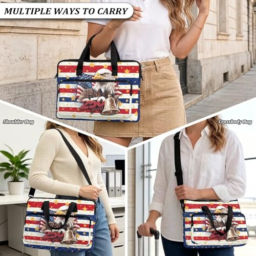 Laptop Sleeve, Laptop Cover with Adjustable Strap Computer Bag Tablet Notebook Sleeves Handbag Messenger Briefcase - color: Us 250 Years