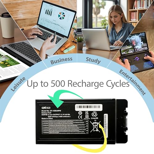 CF-54 CF-VZSU0PW Laptop Battery Replacement Pack for Panasonic Toughbook CF54 MK1 MK2 MK3 Toughbook 54 Gloved Multi Touch 54 Lite Performance Prime Series Notebook 6-Cells