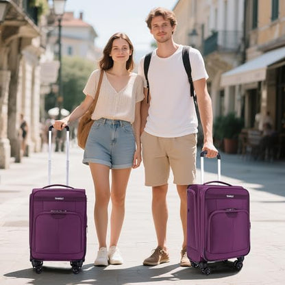 Carry on Luggage with Spinner Wheels 20-Inch,Lightweight Expandable Luggage Set Carry-on Suitcase with Wheels Women Men-Black - color: Black, size: Carry-on 20 inch