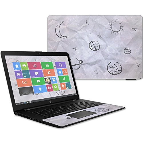 MightySkins Skin Compatible with HP 17t Laptop 17.3" (2017) - Kids Outer Space | Protective, Durable, and Unique Vinyl Decal wrap Cover | Easy to Apply, Remove, and Change Styles | Made in The USA - color: Kids Outer Space