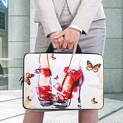 icolor 11 11.6 12 12.1 12.5 inch Laptop Carrying Bag Chromebook Case Notebook Ultrabook Handle Bag Tote Tablet Cover Neoprene Sleeve Laptop for Women Shoes - color: Girls Shoes