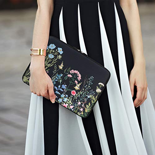 iCasso Laptop Sleeve 13 inch for MacBook Air, Cute Laptop Sleeve Case for MacBook Pro 13-14 Inch, Slim Protective Travel Carrying Case, Computer Bag for Mac Chromebook, HP, Dell, Weeds - color: Weeds