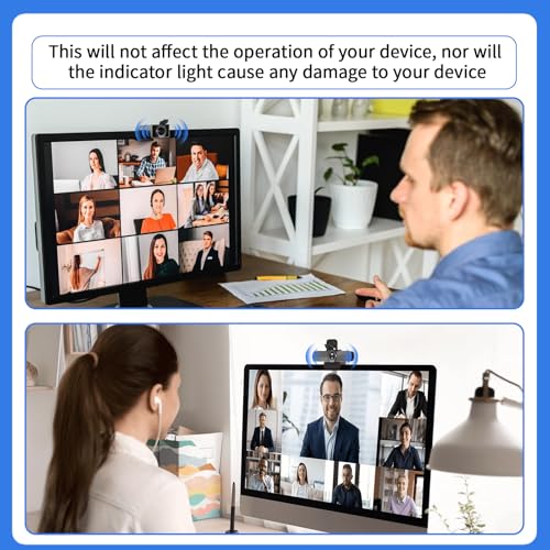 2Pcs Universal Webcam Privacy Cover Desktop Computer Camera Cover | Webcam Cover for Laptop Lens Shutter Cap Hood Plastic Streaming Web Camera Covers Clip for Laptop, Computer Black