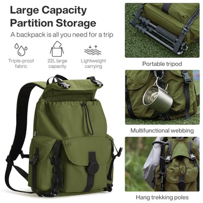 mixi Travel Backpack for Women Men, 18 Inch Carry On Laptop Backpack Flight Approved fits 16'' Laptop, Lightweight Waterproof Hiking Backpack Travel Outdoor Business Casual Daypack, Jungle Green - color: Jungle Green
