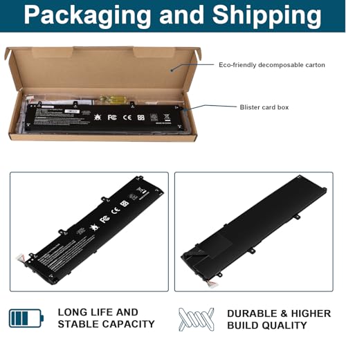 Futurebatt IR06XL M02029-005 Laptop Battery Replacement for HP ZBook Power G7 G8 G9 G10 Mobile Workstation ZBook Power G10 A Mobile Workstation Series IR06083XL M02029-005 TPN-DB0C M01523-2C2 - size: IR06XL 14.1 4.4 0.7 in
