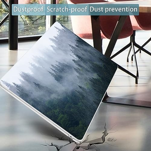 Mektron for 2026/2025/2024/2023 MacBook Air 15 INCH M5 A3448 /M4 A3241 /M3 A3114 /M2 A2941 Case, Printed Plastic Hard Shell Cover with 15.3" Liquid Retina Display Touch ID, Fir Forest - color: Fir Forest