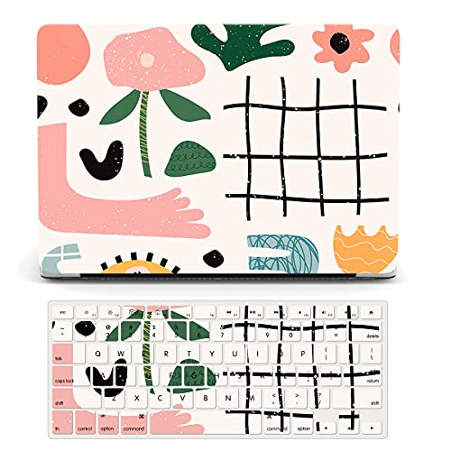 Protective Case Compatible with MacBook Pro 13 inch with CD-ROM Model: A1278(Old Version 2012/2011/2010/2009/2008), Plastic Hard Shell Case Cover & Keyboard Cover Skin - Pink Flower - color: Pink Flower, size: A1278(Pro 13 w/CD-ROM 2008-2012)