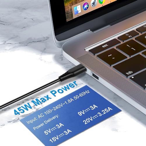 Universal 65W USB Type C Port Charger Adapter, for Lenovo Thinkpad/Yoga, Dell, Chromebook 3100, Latitude 5420, Acer, Google Series Type C Fast Charging Power