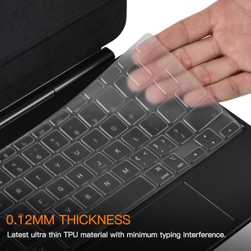 CaseBuy Premium Keyboard Cover Ultra Thin for 2026 Magic Keyboard(iPad Air 11 M4 M3 & Pro 11 M5 M4), Magic Keyboard Folio(iPad A16 & iPad 10th Gen), iPad Pro 11-in Protector Skin Accessories - size: iPad Pro 11" M4 M5 (2024 2025)/Air 11 M3(2025)