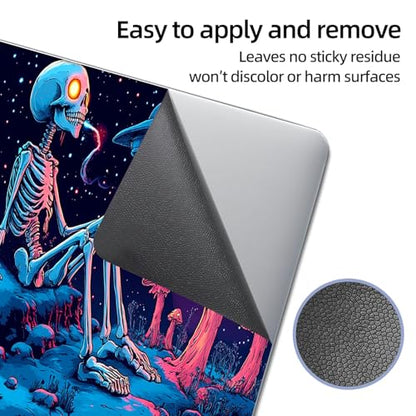 Universal Laptop Skin Sticker Decal, 12"-15.6" Aesthetic Vinyl Wrap, Skull in Magic Mushroom Space Waterproof Notebook Cover Art Protector for MacBook HP Dell Lenovo, Fits 13" 14" 15" 15.6" - color: Skull in Magic Mushroom Space