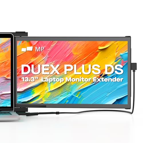 Portable Monitor for Laptops, New Mobile Pixels Duex Plus DS 13.3" FHD 1080P Laptops Screen Extender, USB Type-C/HDMI Plug and Play Laptop Extended Monitor, Windows/macOS/Android/Switch Compatible - size: 13.3-inch