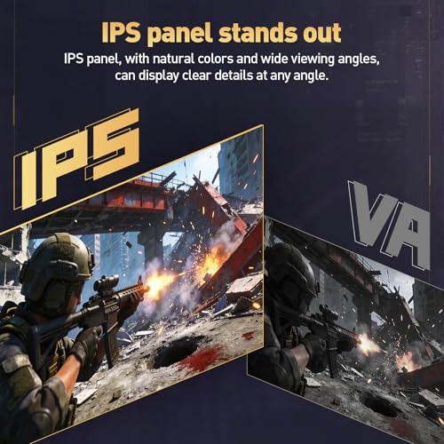 KOORUI 24 Inch Gaming Monitor 144Hz Full HD 1920 x 1080p IPS Ultra-Slim Display with HDMI VGA, Adaptive Sync, 99% SRGB, VESA 100x100mm, Eye Care, Tilt, HDMI 2.0, Black, E2411K - size: 24"/144Hz/FHD
