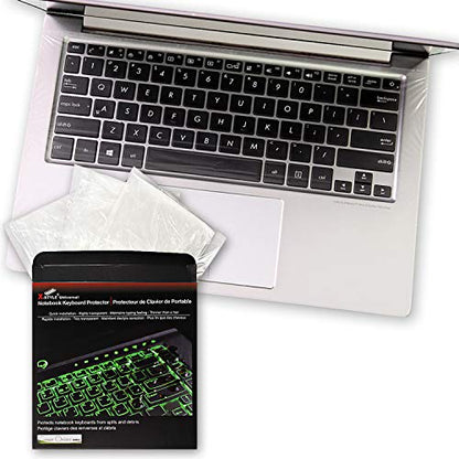 Universal Keyboard Cap Cover for 15"/16" Laptops [3 Pack] – Ultra-Thin 0.03mm, 5X Thinner Than Competitors, Fits All Brands/Layouts, Waterproof, Dustproof, Flat & Easy to Clean - size: Medium – 15 inch laptops (diagonal)