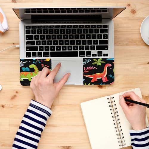 Universal Laptop Skin, DIY Cut-to-Fit Vinyl Cover Compatible with HP, Dell, Lenovo, Mac (13.3" to 15.6"), Anti-Scratch, No Residue & Bubble-Free Protective Decal Sticker, Cute Dinosaur Pattern - color: Cute Dinosaur Pattern
