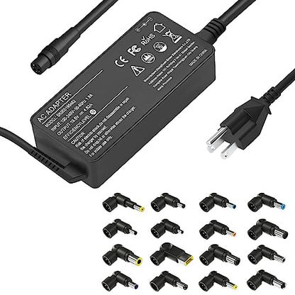 90W Universal AC Adapter Laptop Charger Compatible with HP Dell Acer Asus Toshiba IBM Sony Fujitsu Gateway Notebook Ultrabook Chromebook Power Supply Cord with 16 Connectors