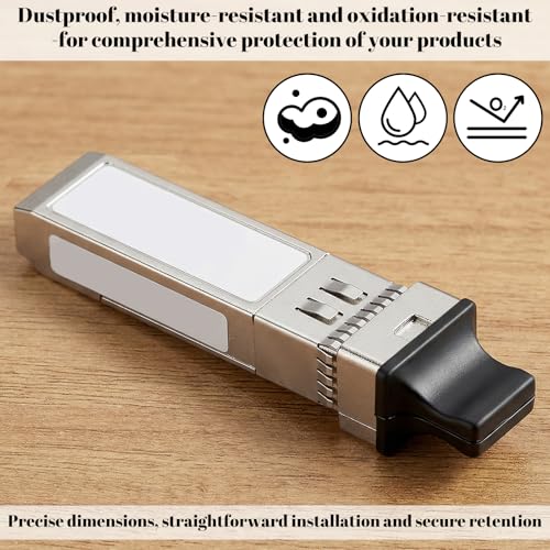 50 Pcs RJ45 Dust Covers Ethernet Port Plugs Protector Stopper Silicone Cap for TV, Computer, Other Devices(Black)