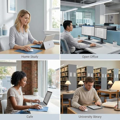 SABLUTE M31 Bluetooth Mouse for MacBook Pro/Air, iPad - Rechargeable Tri-Mode Wireless Mouse for 3 Devices (BT 5.2 + 2.4G), Sleek Slim Silent Mouse for Surface, Windows, White - color: Soft White