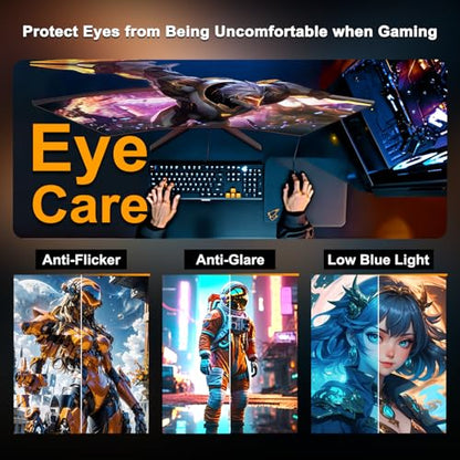 SANSUI 24 Inch Curved Gaming Monitor up to 180Hz MPRT 1ms with Built-in Speakers,FHD 1080P Computer Monitor Freesync 130% sRGB HDR,HDMI DP Ports VESA Mount Metal Stand(ES-G24C1 HDMI Cable Included) - size: 24.01