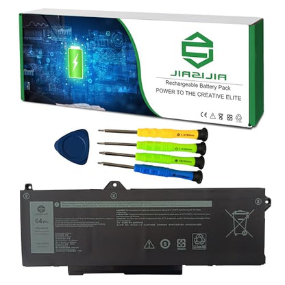 GRT01 Laptop Battery Replacement for Dell Latitude 5421 5431 5521 5531 Precision 3470 3561 3571 3581 3591 Series Notebook 00P3TJ 0P3TJ 0R05P0 R05P0 Black 15.2V 64Wh 4000mAh - size: 12.2*4.5*1.2inch GRT01