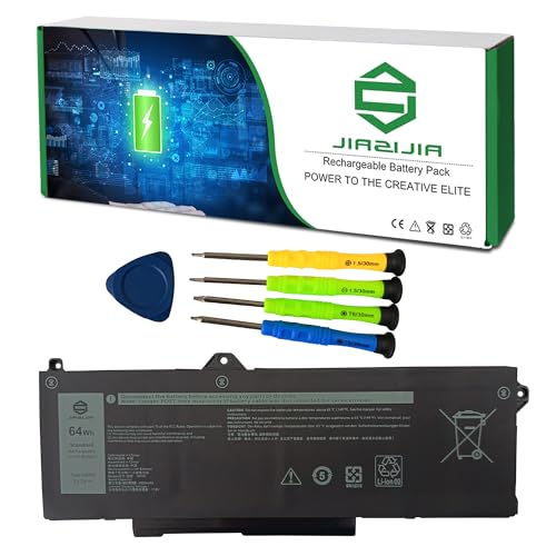 GRT01 Laptop Battery Replacement for Dell Latitude 5421 5431 5521 5531 Precision 3470 3561 3571 3581 3591 Series Notebook 00P3TJ 0P3TJ 0R05P0 R05P0 Black 15.2V 64Wh 4000mAh - size: 12.2*4.5*1.2inch GRT01