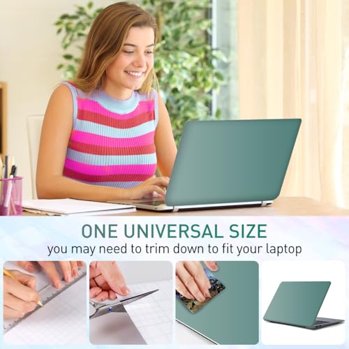 15-15.6 inches Netbook Laptop Skin Sticker Decal Reusable Cover Protector for 11.6 12 13 13.3 14 15 15.4 Notebook Chromebook Easy to Apply and Remove, Scratch-Resistant Waterproof I Dark Cyan - color: Dark Cyan