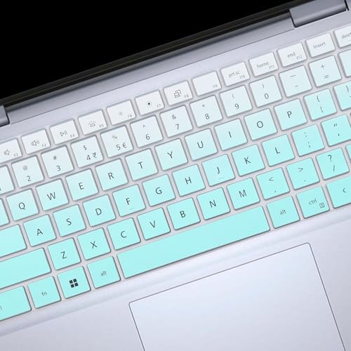 Keyboard Cover for Dell 14 Plus DB04250 DB04255 DB14250 DB14255 14", Dell Inspiron 14 5440 5441 5445 7440 7441 7445 & Inspiron 16 7640 US Layout (Not Fit:Dell 14S & 14 DA14250 Premium -MintGreen - color: OmbreMint